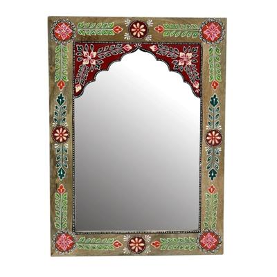 Wandspiegel DKD Home Decor Multicolour Gebloemd 41 x 2 x 56 cm