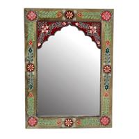 Wandspiegel DKD Home Decor Multicolour Gebloemd 41 x 2 x 56 cm