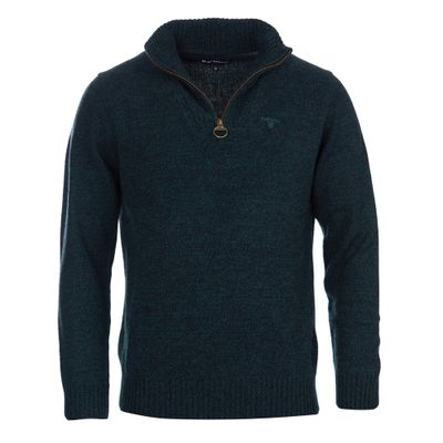 Herentrui Essential lambswool half zip seaweed