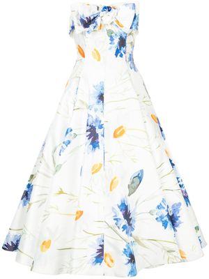 Bambah Carnation midi dress - Blanc