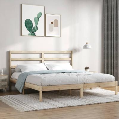 Bedframe zonder matras massief grenenhout 200x200 cm