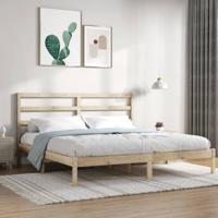Bedframe zonder matras massief grenenhout 200x200 cm