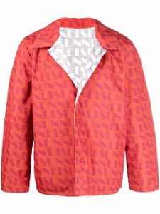 Sunnei veste bomber réversible à motif monogrammé - Rouge