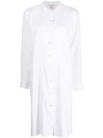 Eileen Fisher robe-chemise en lin à manches longues - Blanc - thumbnail