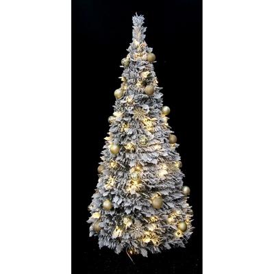 Kerstboom Home ESPRIT Gouden PVC Besneeuwd