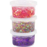 Creativ Company Sequin clay, paars/roze harmonie, 3x60 gr/ 1 doos