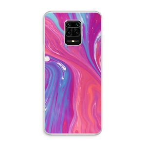 Paarse stroom: Xiaomi Redmi Note 10 Lite Transparant Hoesje