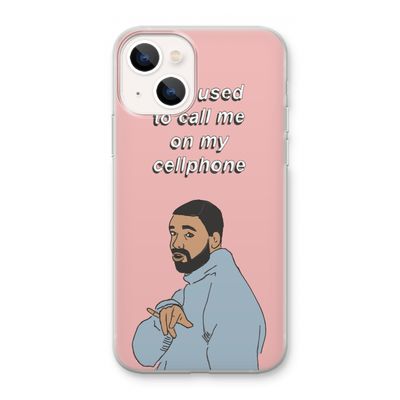 Hotline bling: iPhone 13 mini Transparant Hoesje