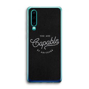 Capable: Huawei P30 Transparant Hoesje