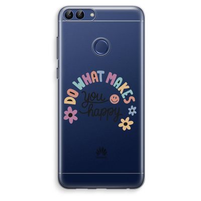 Happy days: Huawei P Smart (2018) Transparant Hoesje