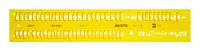 Aristo AR-5301/7 Lettersjabloon 7mm H-profiel Schriftvorm B Recht