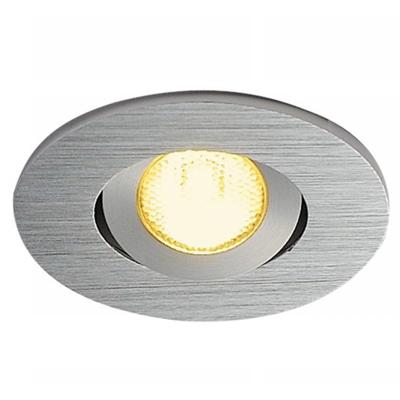 SLV InbouwspotNew Tria Mini DL Set Round geborsteld aluminium - 113976
