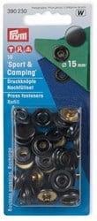 Prym Naaivrije Drukknopen Sport & Camping 15mm 02 Gebronsd