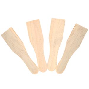 HI Gourmetspatels - 4x - hout - 15 x 4 cm - gourmetten - racletten - grillen