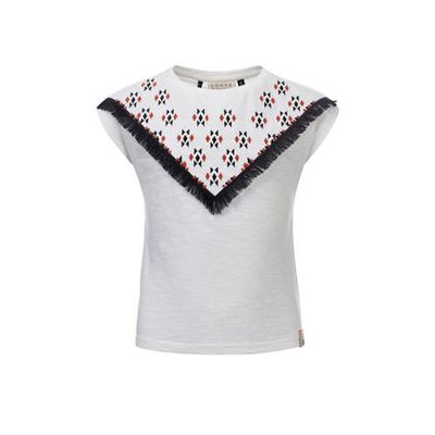 LOOXS 10sixteen T-shirt van biologisch katoen wit/zwart