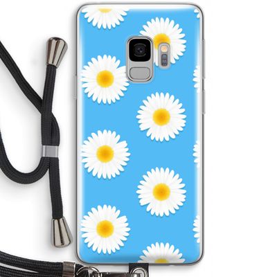 Margrietjes: Samsung Galaxy S9 Transparant Hoesje met koord