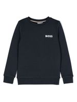 BOSS Kidswear sweat en coton à logo imprimé - Bleu