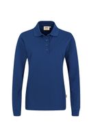 Hakro 215 Women's long-sleeved polo shirt MIKRALINAR® - Ultramarine Blue - M