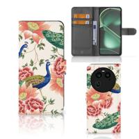 Telefoonhoesje | Met pasjeshouder | voor OPPO Find X6 Pink Peacock