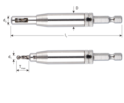Rotec HSS Scharnierboor | 1/4"-bitopn. E6.3 | ø3,5 (schroef ø5-5,5) - 268.0005