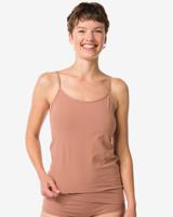 HEMA Dameshemd spaghettibandjes perfect comfort katoen lichtbruin (lichtbruin)