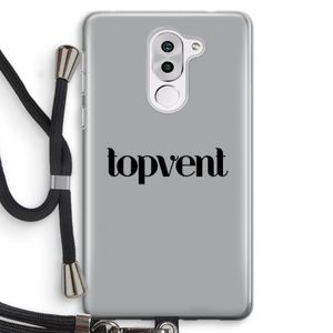 Topvent Grijs Zwart: Honor 6X Transparant Hoesje met koord