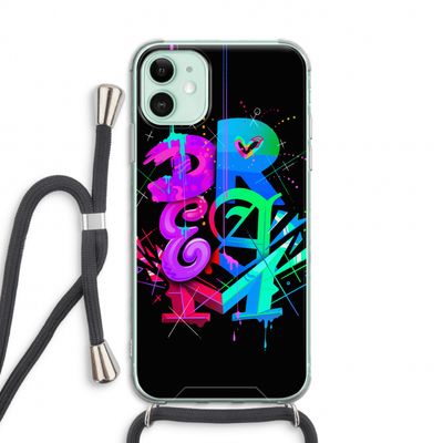 Dream: iPhone 11 Transparant Hoesje met koord