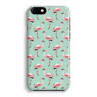 Flamingoprint groen: iPhone 8 Volledig Geprint Hoesje
