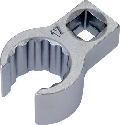 HAZET Ringsleutel · open 848Z-17 · 3/8 inch (10 mm) vierkant hol · Buitentwaalfkant profiel · SW 17 mm · Binnenvierkant 10 =