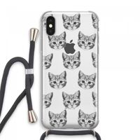 Kitten: iPhone XS Max Transparant Hoesje met koord
