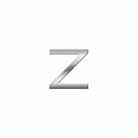 Auto sign sticker letter Z 2,5 cm   -