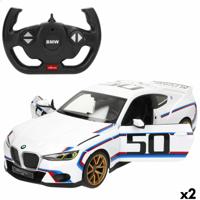 Politiewagen op Afstandsbediening BMW Blauw Rood 1:14 34 x 10 x 13,5 cm (2 Stuks)