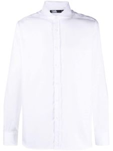 Karl Lagerfeld chemise en coton à manches longues - Blanc