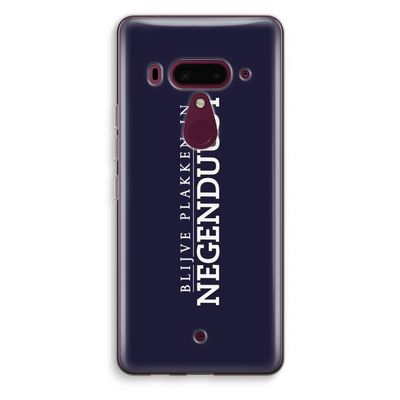 Blijve plakken in Negenduust: HTC U12+ Transparant Hoesje