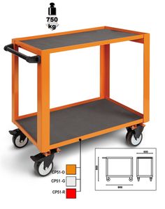 Beta Robuuste magazijnwagen CP51 O - 051000501