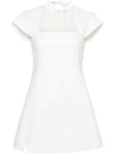 Cult Gaia robe Leonora à coupe courte - Blanc