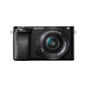 Sony α 6100 + 16-50mm + 55-210mm SLR camerakit 24,2 MP CMOS 6000 x 40000 Pixels Zwart