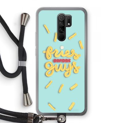 Always fries: Xiaomi Redmi 9 Transparant Hoesje met koord