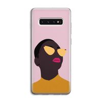Yellow glasses: Samsung Galaxy S10 4G Transparant Hoesje