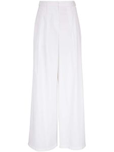 Nili Lotan pantalon palazzo à taille haute - Blanc