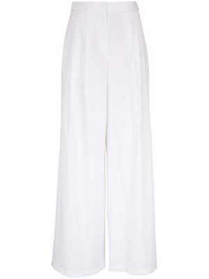 Nili Lotan pantalon palazzo à taille haute - Blanc