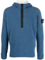 Stone Island hoodie à patch logo - Bleu