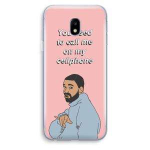 Hotline bling: Samsung Galaxy J3 (2017) Transparant Hoesje