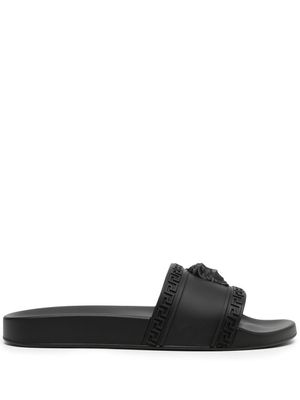 Versace claquettes à motif Medusa Head - Noir