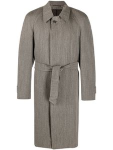 A.N.G.E.L.O. Vintage Cult manteau en laine à boutonnière (années 1990) - Marron