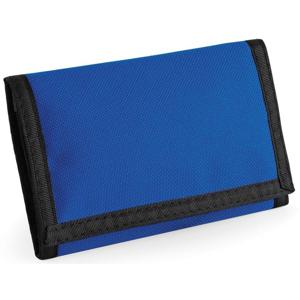 Portemonnee/portefeuille - kobalt blauw - 13 x 8 cm - met klitteband sluiting