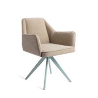 Jesper Home Eetkamerstoel 'Tome' Draaibaar, Turn Mint, kleur Great Greige
