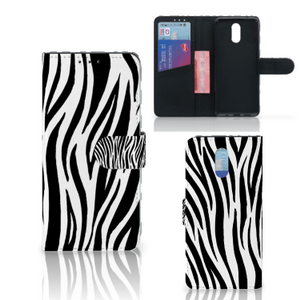 Nokia 2.3 Telefoonhoesje met Pasjes Zebra