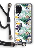 Tukans: Samsung Galaxy A31 Transparant Hoesje met koord