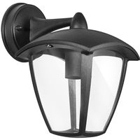 LED Tuinverlichting - Buitenlamp Nostalgisch - Aigi Nuosta Down - E27 Fitting - Mat Zwart - Aluminium